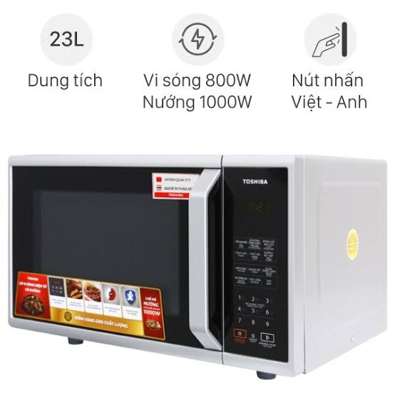 Lò vi sóng có nướng Toshiba MW3-MG25PE(BK) 25 lít - Ảnh 3
