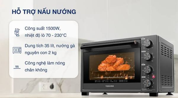 Lò nướng Toshiba TL-MC35Z 35 lít - Ảnh 2
